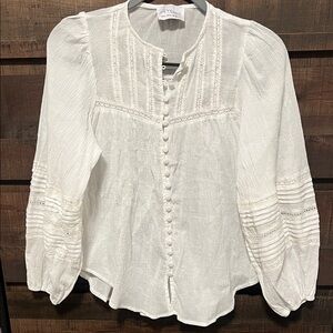 Chic Ivory Button-Down Blouse